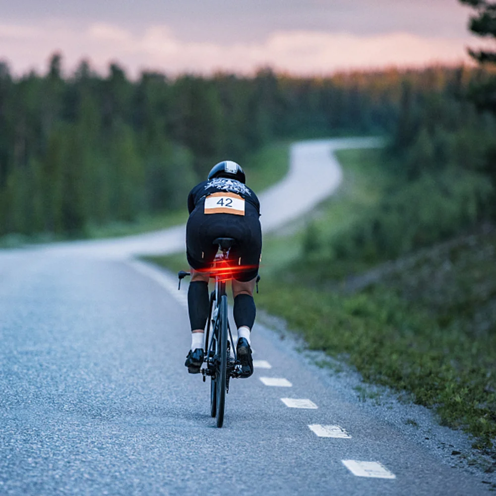 

Waterproof USB Rechargeable 4 Modes High Brightness LED Rear Tail Light Back Lamp (Red)