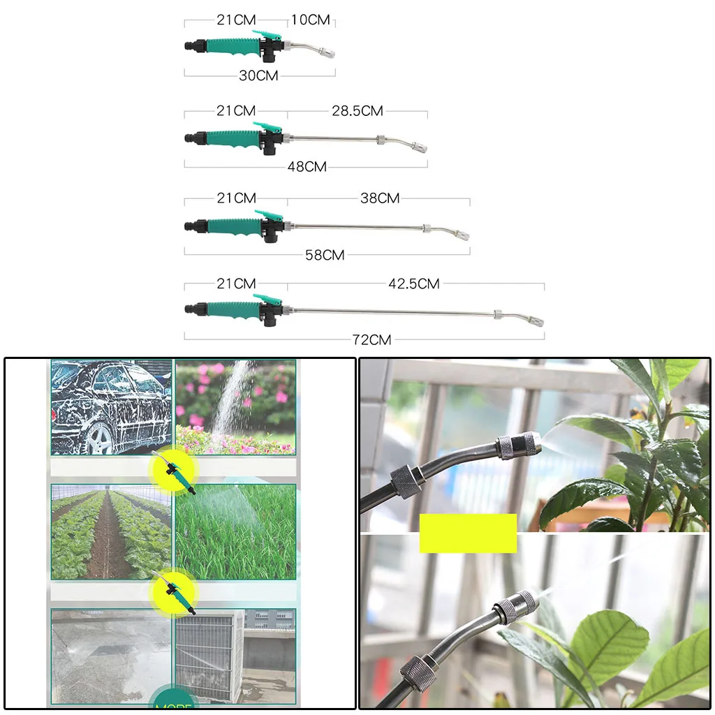 Садовый шланг высокого давления разбрызгиватель с поворотной головкой для