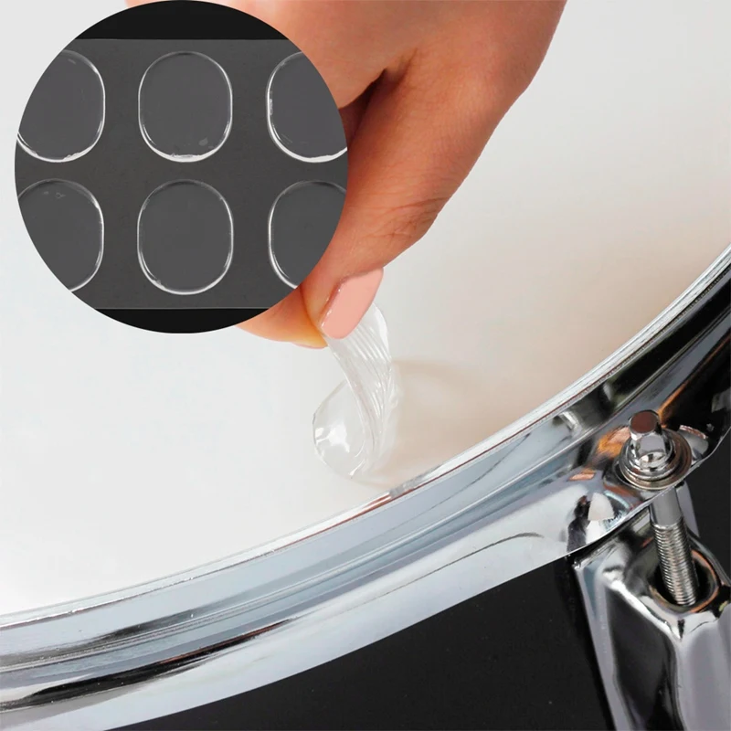 6 шт./компл. Snare барабан Mute Pad барабанный демпфер гелевые подушечки Tom глушитель
