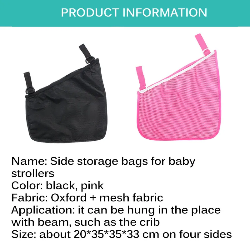 

Portable And Convenient Hanging Bag Stroller Nappy Diaper Bag Organizer Nappy Diaper Bag Oxford Cloth Trolley Hanging Bag