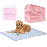 thicken pet diapers dog puppy training nappy physiological mat pet cleaning supplies cats dogs urine pads pink pet cage mat