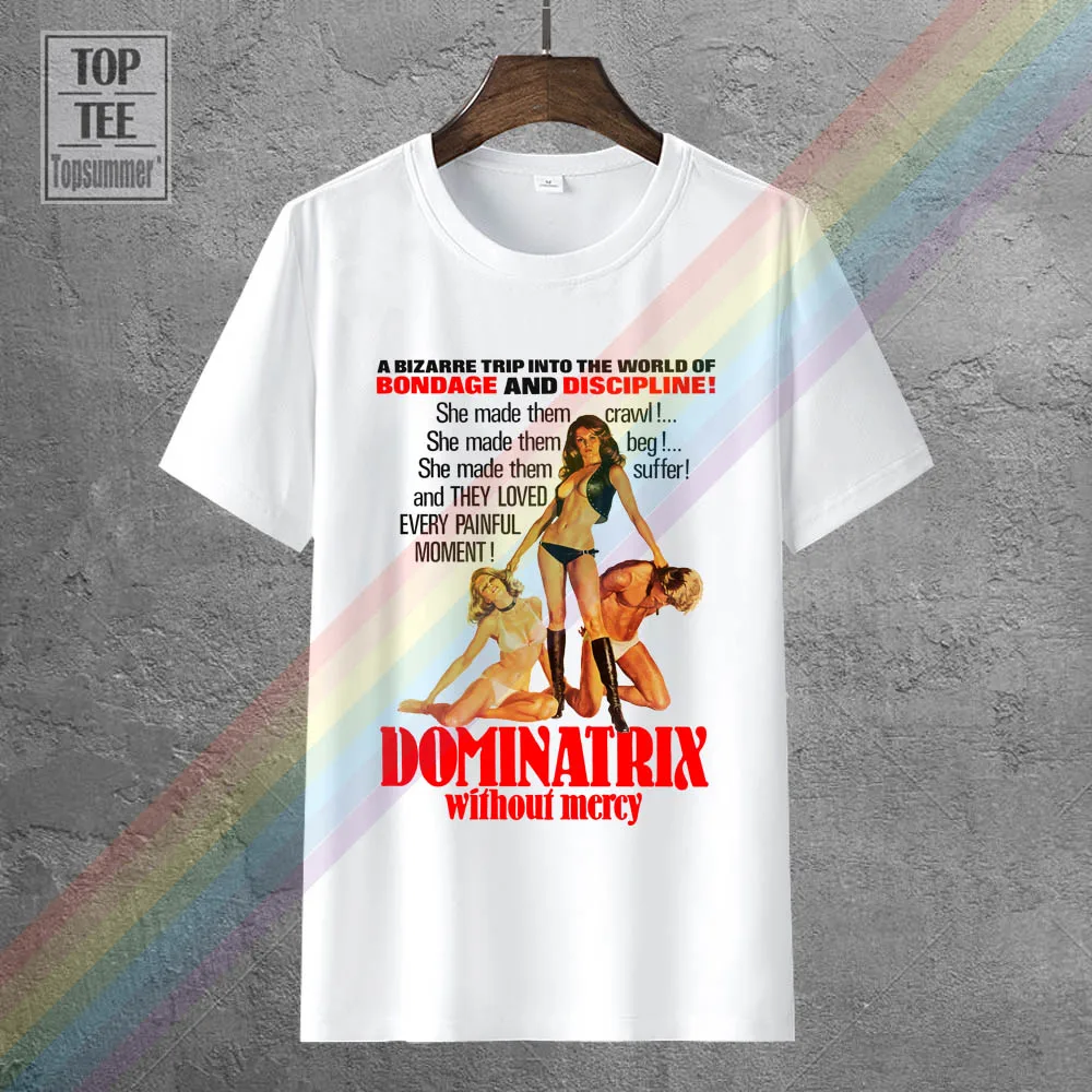 

O-Neck Oversize Style Tee Shirts Styles Dominatrix Without Mercy Movie Poster T Shirt