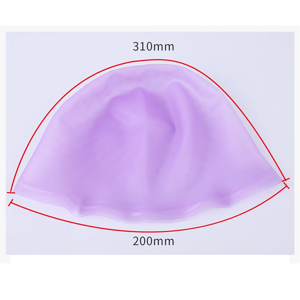 

Professional Salon Dye Silicone Cap Hair Salon Color Coloring Highlighting Reusable Set Frosting Tipping Dyeing Color Tools