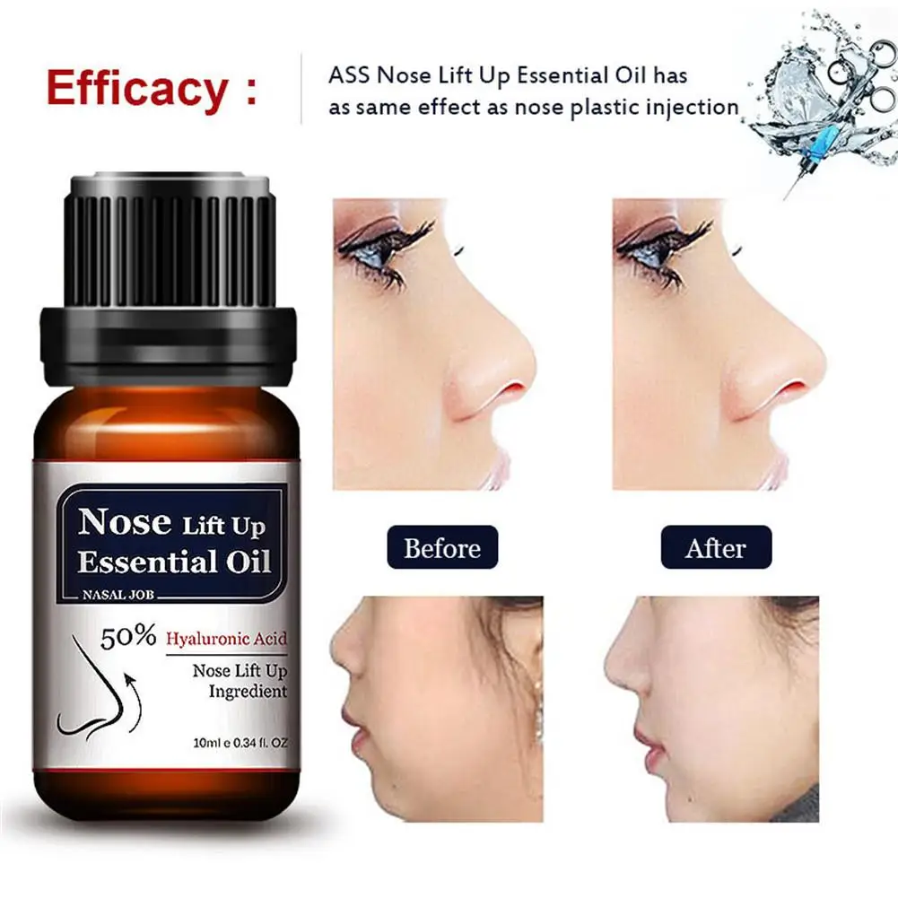 10ml Nose Lift Up Esstential Oil No Surgery Powerful Nosal Bone Remodeling Beautiful Cream Shaping Product |