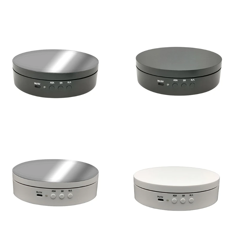 

Rotating Display Stand 3 Speeds Electric Rotating Display Stand 360 Degree USB Charging Turntable Stand Display 4 Typ