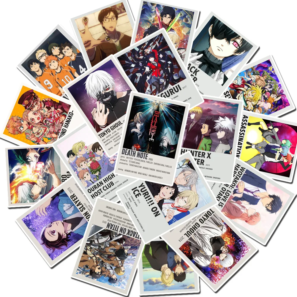 25 шт./лот Аниме Коллекция Death Note/Hunter × Hunter/Haikyuu! Водонепроницаемые наклейки для