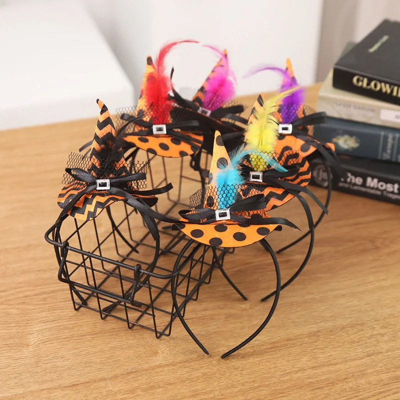Женский головной убор в виде ведьмы для Хэллоуина|Шпильки и заколки волос| |