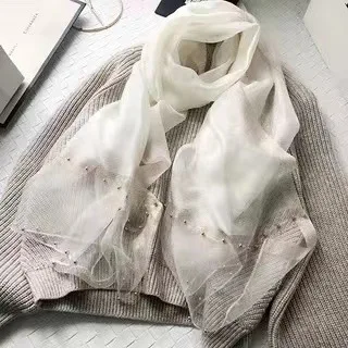 

2021 printed women's long scarf and shawl women's fashion design White