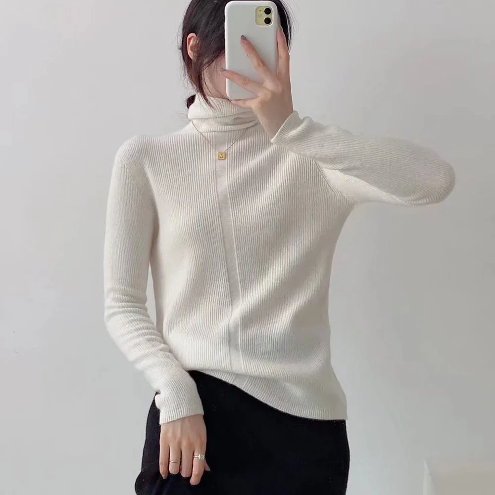 

DiYiG WOMAN 2021 autumn new women's clothing Korean style casual fashion five-color turtleneck slim knitted sweater