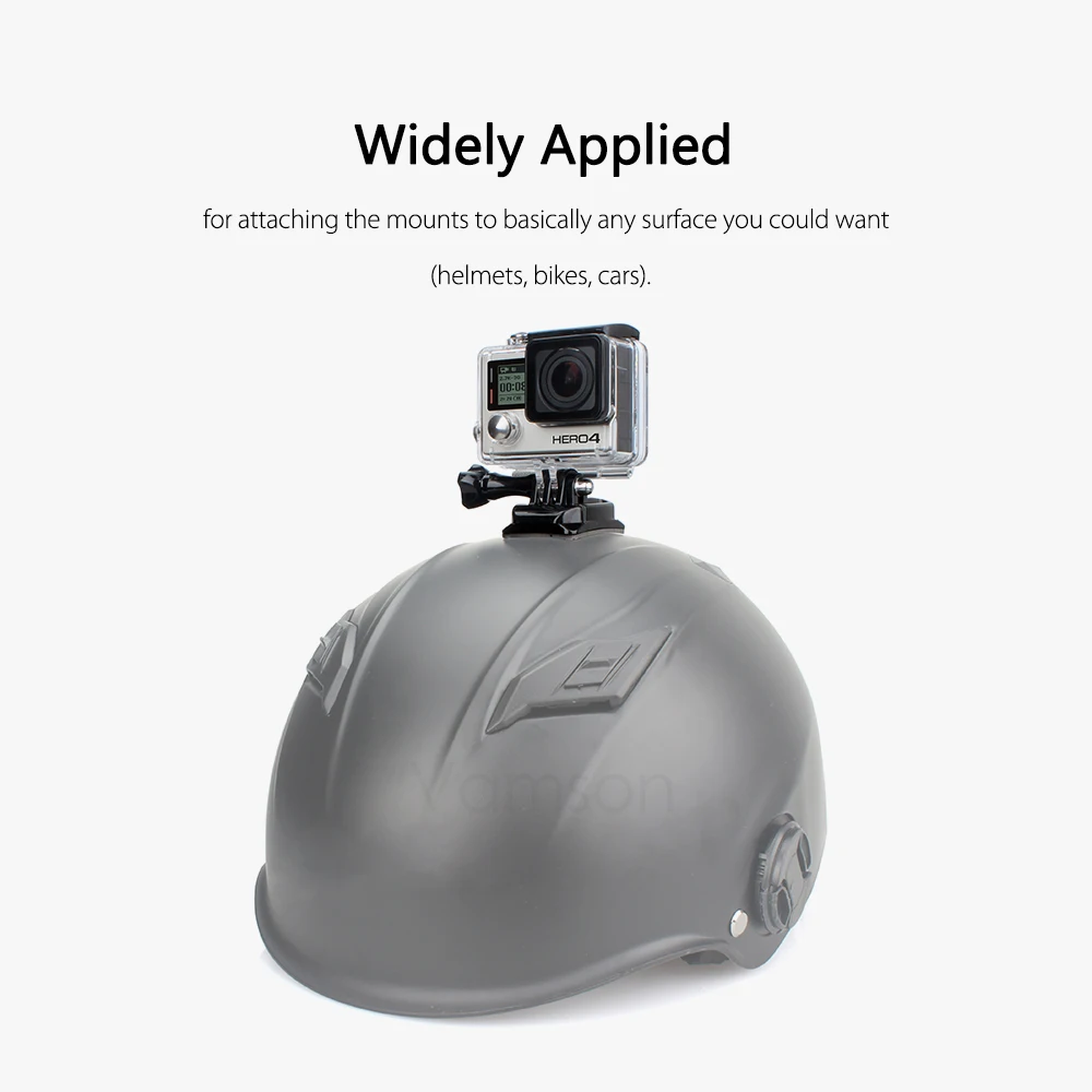 Vamson для Go Pro клейкие крепления 3M Sticky Hero 7 6 5 4 DJI OSMO Action изогнутые плоские прокладки