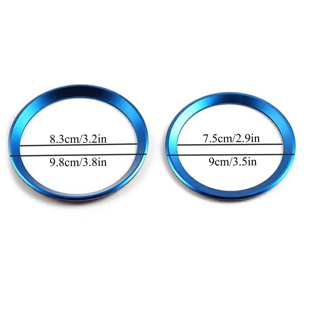 DSYCAR 2 шт./компл. алюминиевое металлическое кольцо для автомобиля спереди и сзади с