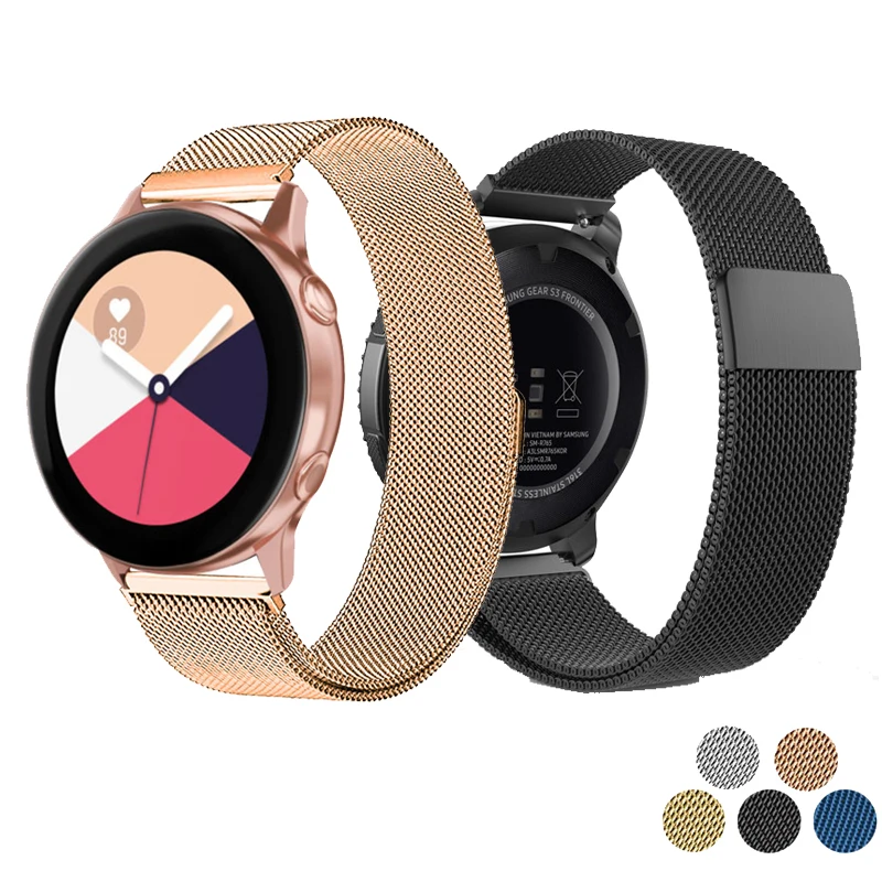 20 мм Frontier классический ремешок для samsung Galaxy Watch активный смарт-браслет для samsung gear S2 ремешок для samsung Galaxy Watch 42 мм
