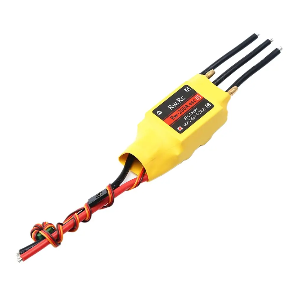 

1 шт. 2-6S 30A/50A/80A/125A/200A ESC 5V/3A 5V/5A UBEC бесщеточный контроллер скорости ESC для RC Boat UBEC 200A/S