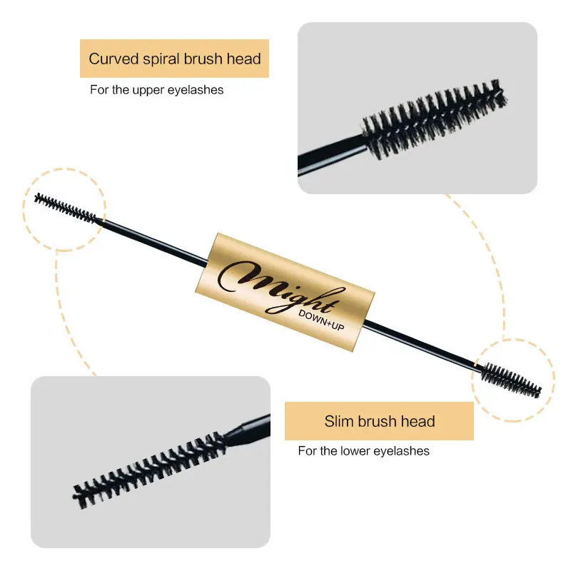 Double-end Mascara Lasting Waterproof Slender Curling Natural Smudge-proof |