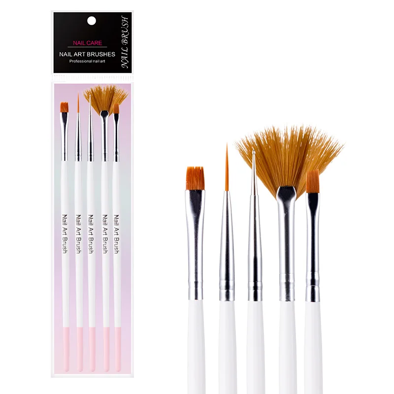 Сексуальный микс 5 шт набор кистей для нейл-арта раскрашивающих красок ручки