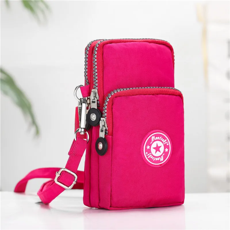 Brilliant rose red Популярная Портативная сумка для Iphone XSMAX XR huawei P20P30Samsung S9S10 Plus на плечо - Цвет: Brilliant rose red