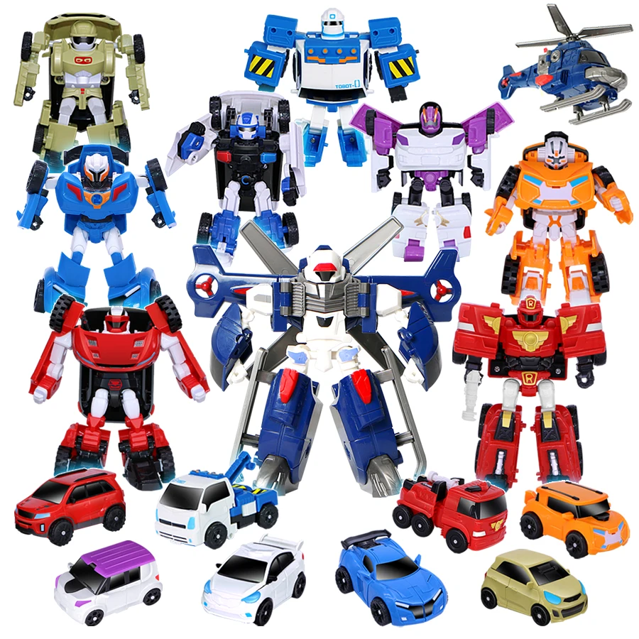 19 стилей юные игрушки Корея мультфильм деформация робот Tobot Brothers аниме квартран