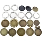 5 шт.лот 30 мм Внутренний размер черная и Античная Посеребренная бронзовая брошь с покрытием Вихревой Стиль кабошон основа