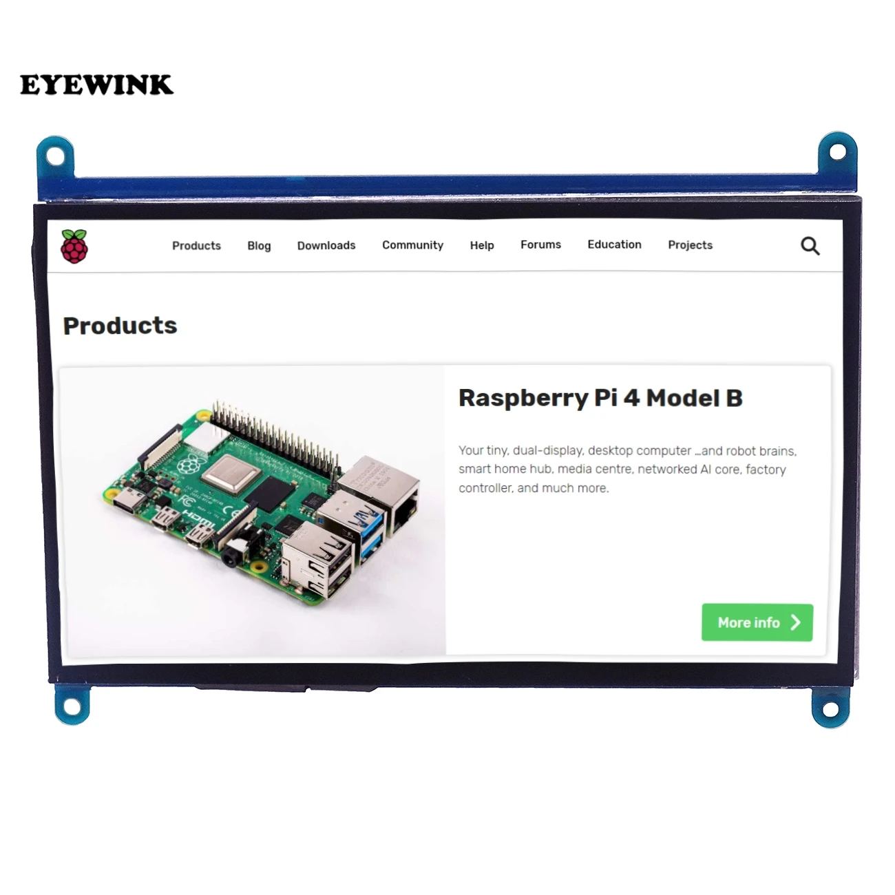 7 дюймов Raspberry Pi 3 сенсорный экран 1024*600 ЖК дисплей HDMI интерфейс TFT монитор модуль