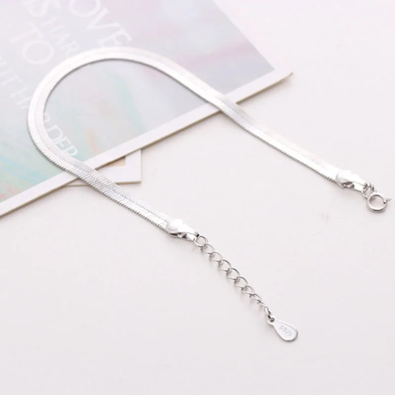 925 Sterling Silver Snake Bone Bracelet Temperament Sweet for Girlfriend Gift Fashion Women Jewelry | Украшения и аксессуары