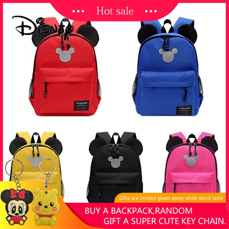 Дисней детская школьная сумка Микки Минни Маус для мальчиков и девочек милые