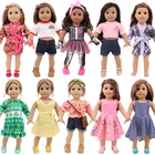 Новая кукольная одежда 2020, рисунок черепа для 18 дюймов, американский и 43 см, кукла для новорожденных, наше поколение, подарок на день рождения ребенка