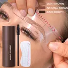 Штамп для бровей, набор для коррекции бровей, набор для макияжа, водостойкий, долговечный, пудра для бровей, кисти для бровей