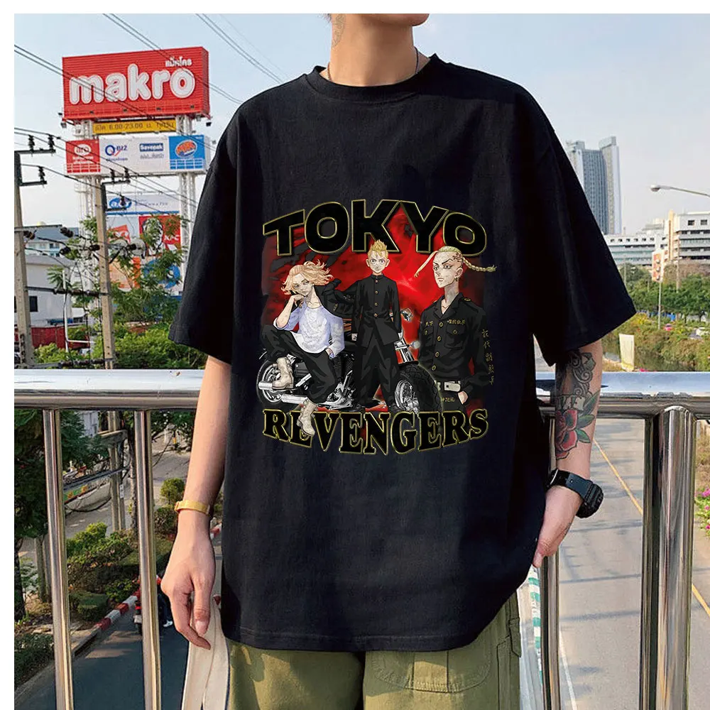 

Hot Sale New Style Wear Tokyo Revengers Printed High Quality Couple T-shirt Classic Streetwears Oversize Unisex Daily Trend Tees