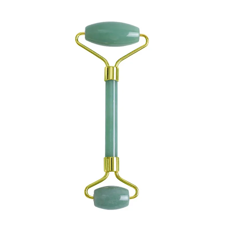 

Aventurine Jade Facical Massage Roller Set GuaSha Scraper Face Acupuncture Massager Slimming Body Neck Thin Face Lift Tools