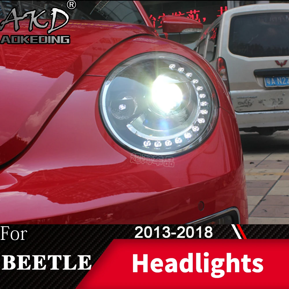 Передняя фара для автомобиля VW Beetle 2013 2018 Жук головной светильник s туман дневные