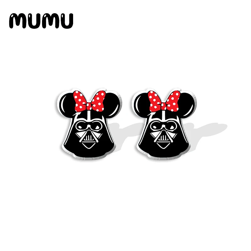 Новинка 2021 серьги-гвоздики в виде Дарта Вейдера Минни Маус Звездные войны