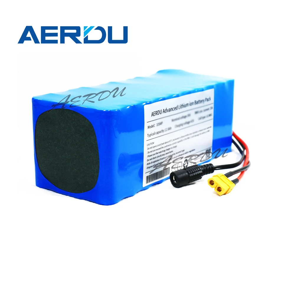 

AERDU 10S4P 36V 12.8AH rechargeable 18650lithium battery pack Built-in 25a bms for ebike electric car bicycle motor scooter 600w