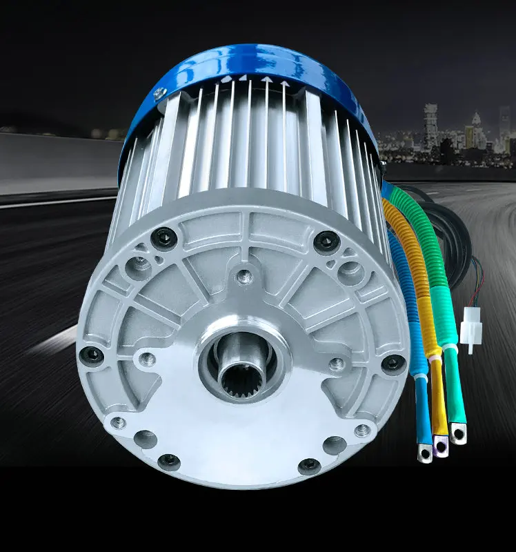 

DC60V/72V3000W4600RPM Differential brushless motor,electric bldc engine,5 holes 18 teeth,machine tools,DIY Accessories motor