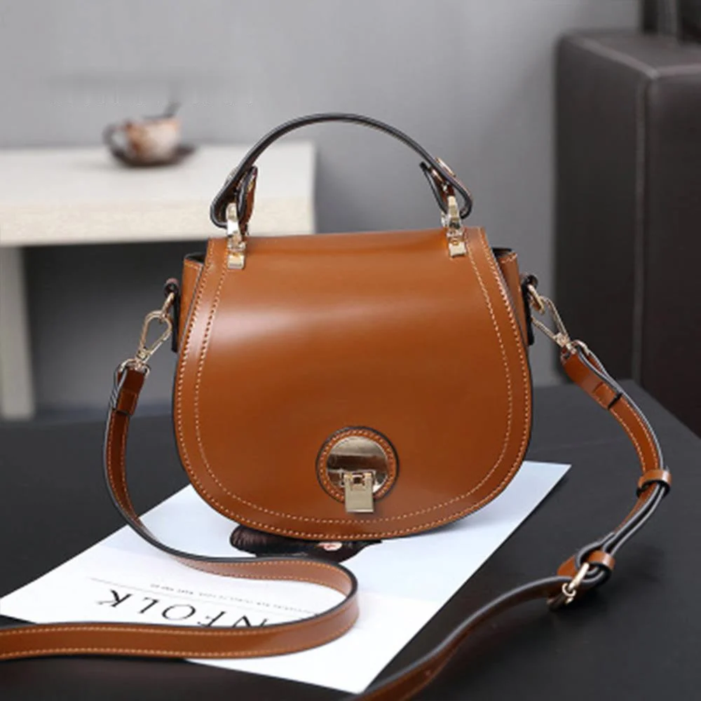 

Fashion Saddle New PU Leather Ladies Casual Tote Handbags Women Messenger Bags Crossbody Shoulder Bag