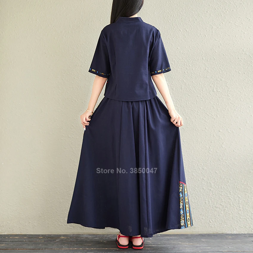 Китайская традиционная одежда для женщин 2020 женское льняное платье Ципао в стиле