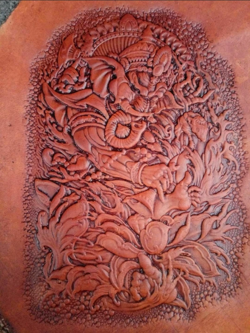 Ganesha узоры ручная работа уникальный дизайн инструменты для работы с кожей