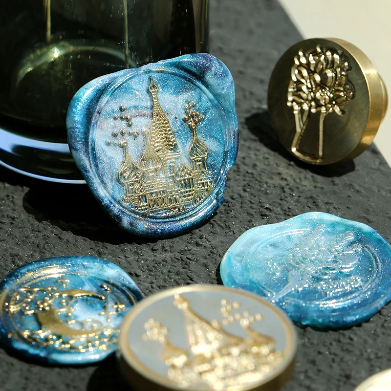 Восковая печать с изображением замка в стиле Фэнтези для вазы розы Свадебное