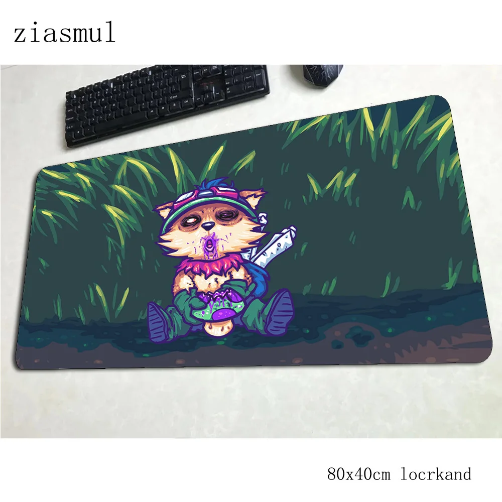 

teemo mousepad 80x40cm Mass pattern Computer mouse mat gamer gamepad pc Popular gaming mousemat desk pad office padmouse