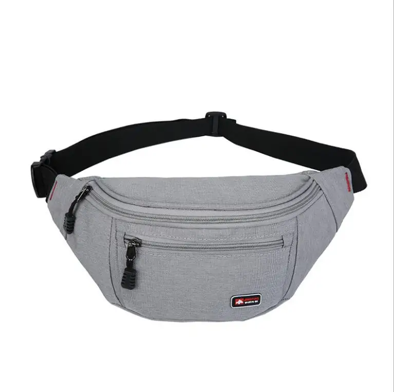 

2021 Men Waist Packs Chest Bag Zipper Waterproof Bags Travel Purse Phone Pouch Pack