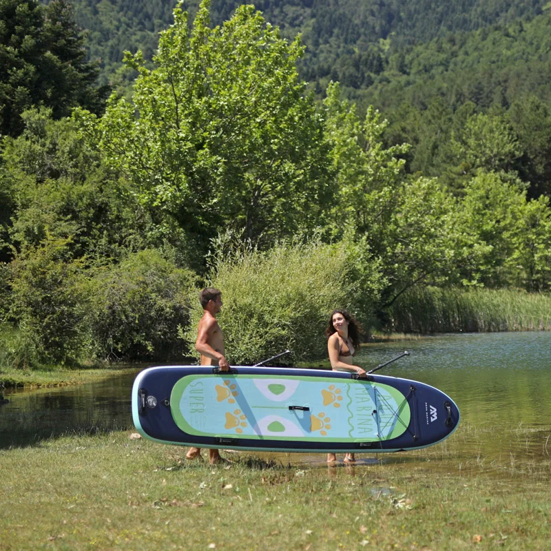 АКВА МАРИНА СУПЕР ТРИП 370*82*15СМ надувной сап стендап падлборд серф серфборд каяк камера он.