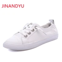 genuine leather casual shoes woman flats white sneakers women korean fashion lace up flat bottom shoes womens white trainers