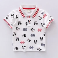 summer baby boys polo shirts mickey mouse short sleeve tops toddler childrens outfits little kids sport camisa girl costume