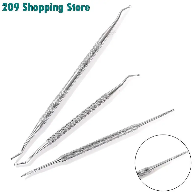 

3pcs Hook Ingrown Double Ended Ingrown Toe Correction Lifter File Toe Nail Care Manicure Pedicure Toenails Cleaner New