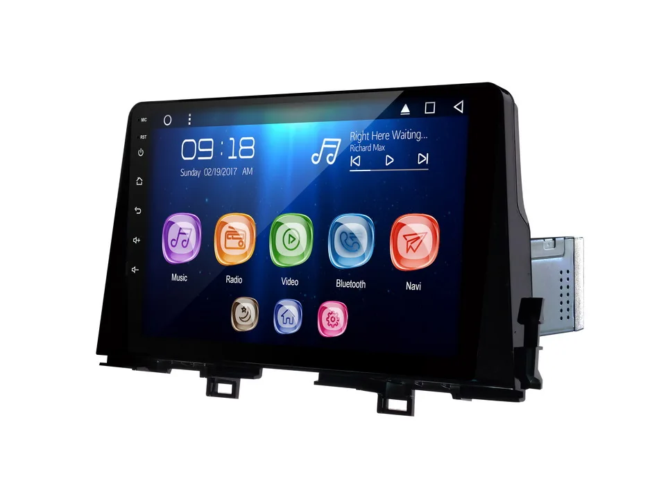 Автомобильный мультимедийный плеер allway 10 1 дюйма IPS экран Android 9 0 восемь ядер ОЗУ 2