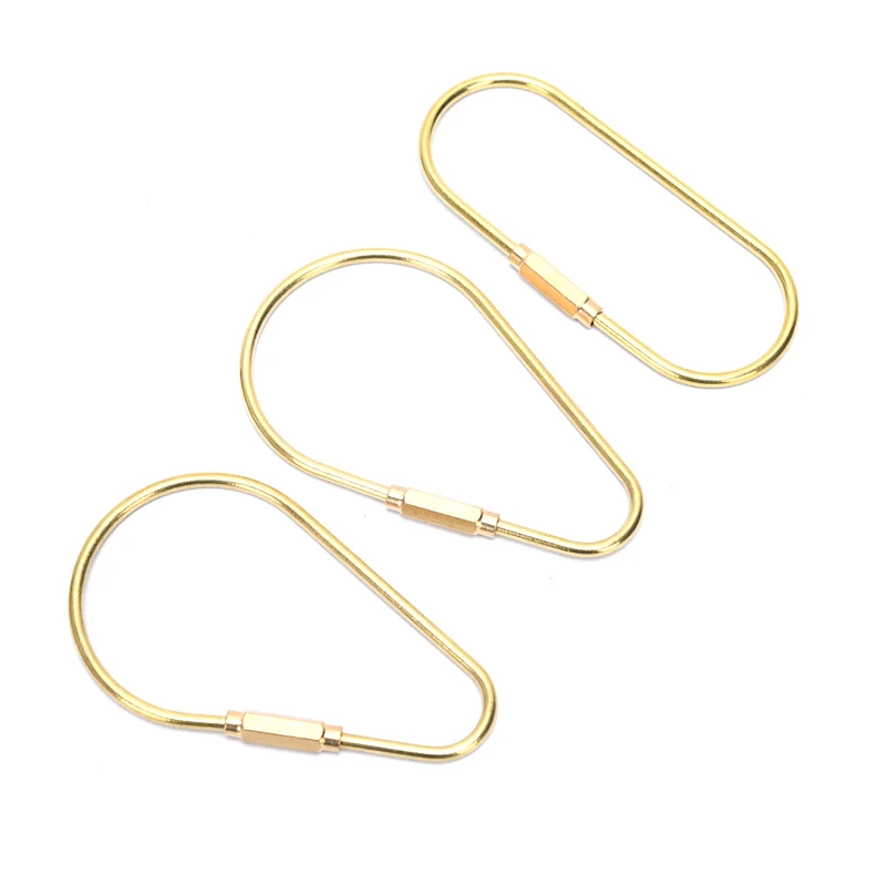 1 шт. латунный брелок для кемпинга карабин хранения ключей держатель открытый