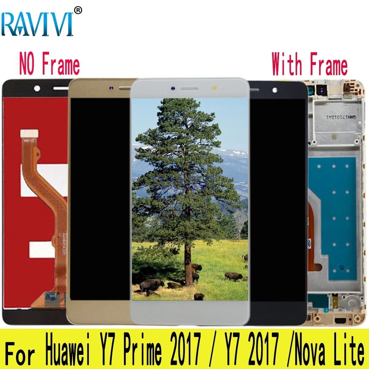 5 &quotLCD для Huawei Y7 Prime 2017 LCD дисплей сенсорный экран дигитайзер сборка замена с