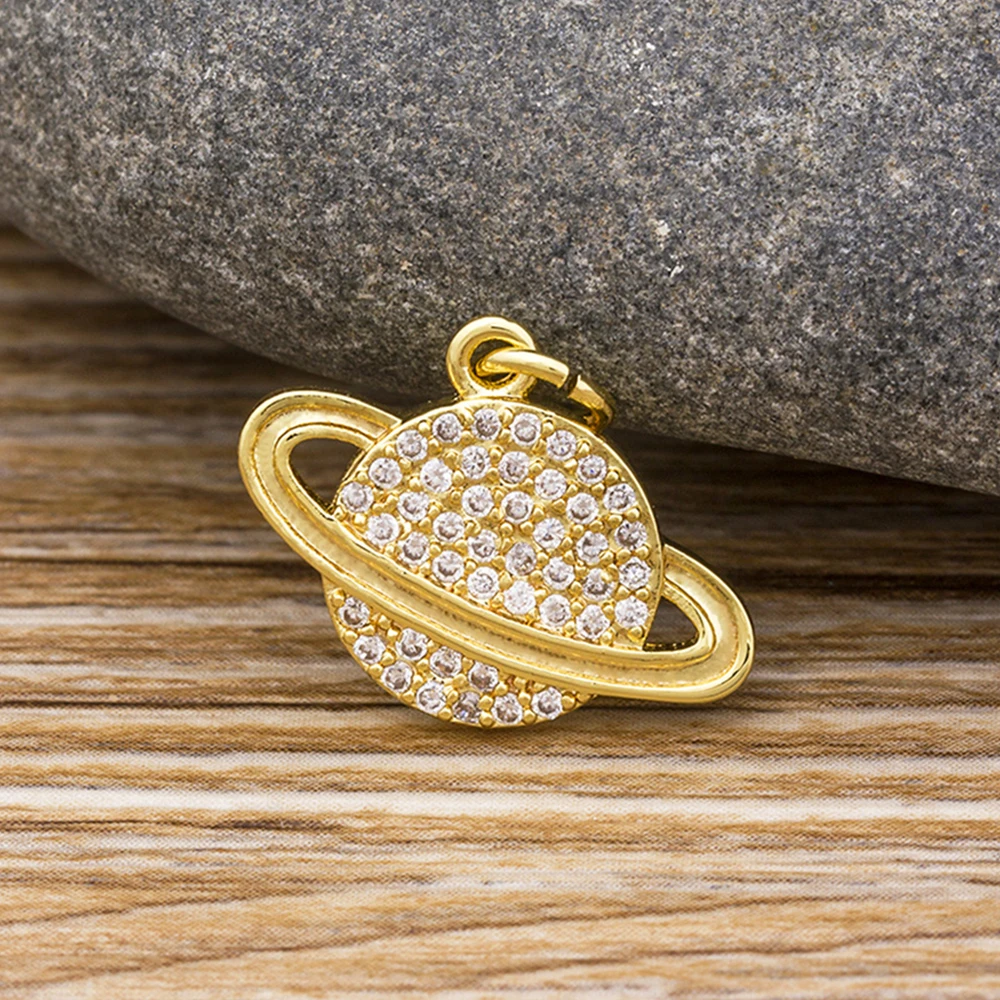 Модное ожерелье с подвеской в виде планеты и земли фианитами женские серьги