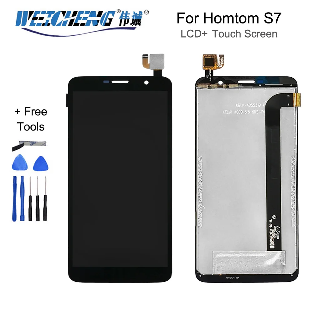 5 дюймов HOMTOM S7 ЖК дисплей Дисплей + сенсорный экран Экран 100% оригинал испытания