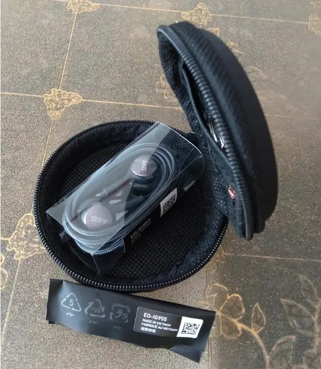 black with box Наушники samsung EO-IG955 3,5 мм наушники-вкладыши с микрофоном Проводная гарнитура для huawei samsung Galaxy S8 S9 с подарком - Цвет: black with box