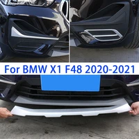 for bmw x1 f48 2020 2021 abs chrome bumper guard platefront fog lamp grille decoration frameexterior modification accessories